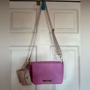 Betsey Johnson Pink Floral Crossbody Bag